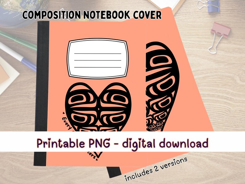 Printable Composition Notebook Cover PNG Back to School Personal ...