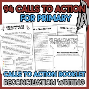 94 Calls to Action Activities for Primary Students, Orange Shirt Day, Canadian Social Studies