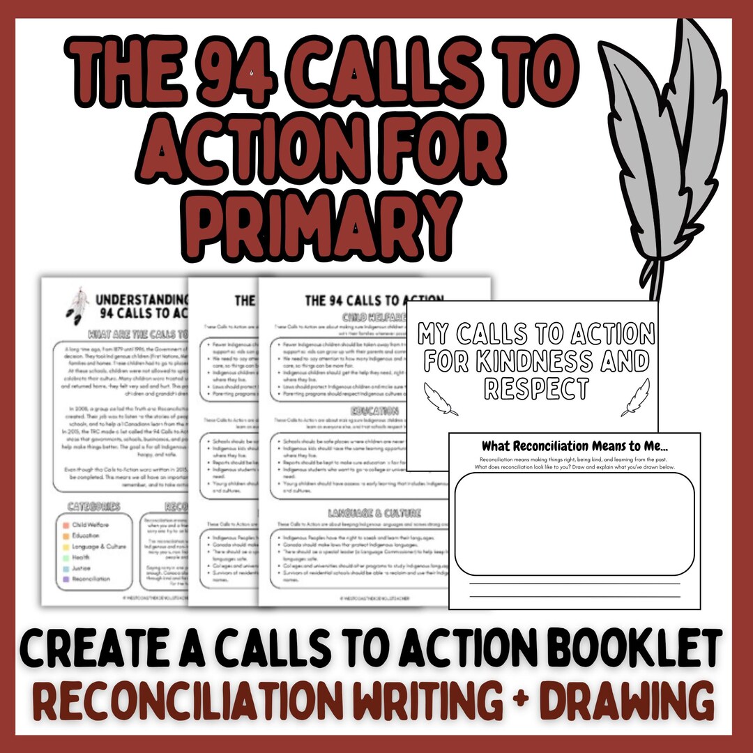 94 Calls to Action Primary, Indigenous Education, Indigenous Canada ...