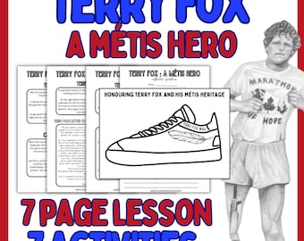 Terry Fox Activity, Terry Fox Craft, Terry Fox Run, Indigenous Education, Indigenous Canada, Social Studies