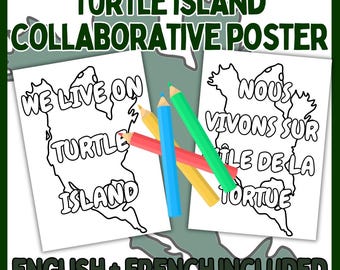 Turtle Island - Collaborative Posters - Indigene Kunst Kanada