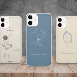 Taylor Midnights Mirrorball Folklore Lyrics Minimalist Phone Case iPhone 16 15 14 13 12 11 Pro Xs 8 SE Samsung S24 23 22 S21 20 10 Pixel 7 8
