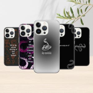 Reputation Paroles de chanson Coque de téléphone Taylor Housse pour iPhone iPhone 16 15 14 13 12 11 Pro Xs Xr 8+SE Samsung S24 23 22 21 20 10 Pixel 6 7 8