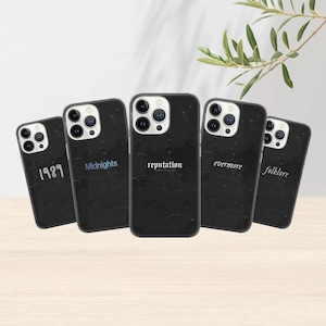 Taylor Album Folklore 1989 reputation Midnights Phone Case Lyrics Aesthetic iPhone 16 15 14 13 12 11 Pro Xs Xr 8SE Samsung S22 S21 S20 S10