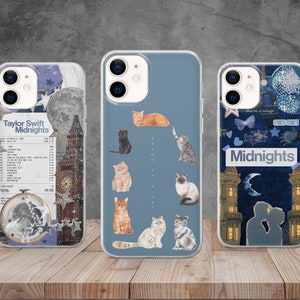 Taylor Midnights Karma is a Cat Girls Lyrics Collage Phone Case for iPhone 15 14 13 12 11 Pro Xs Xr 8 SE Samsung S24 23 22 21 20 10 Huawei P