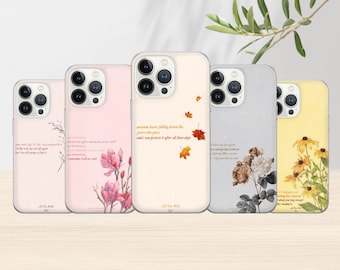 Funda para teléfono minimalista con letra de la canción "All Too Well Red Version" de Taylor Flower para iPhone 17, 16, 15, 14, 13, 12 y 11 Pro, XS, XR y 8SE, Samsung S24 y 23 Pixel.