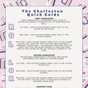 Print on demand | Instant Download | Mahjong Party Quick Guide | Mahjong Party | Mahjong Lessons  | Printable