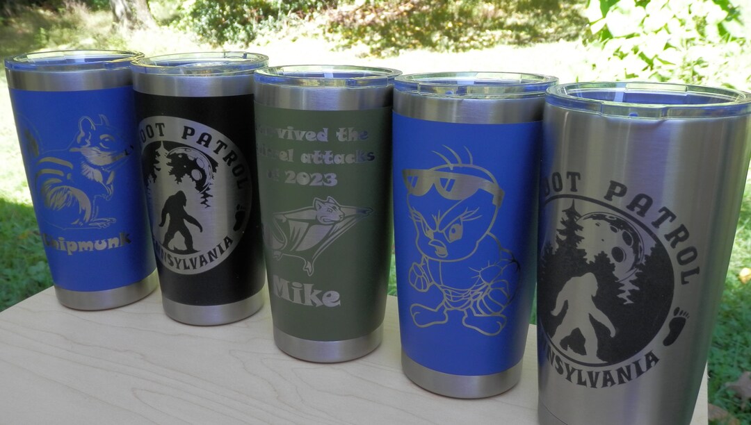 Personalized Etched 20 Oz Tumbler Sets Use Our Graphics or Etsy
