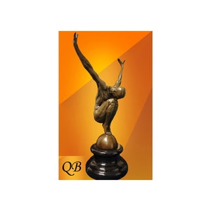 Art Deco Diver a bronze statue signed sculpture of a male figurine. Don&#39;t forget to look for the others in this collection.