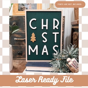 Digital Download | Merry Christmas SVG File | Christmas Sign File | For Small Business Use | Boho Christmas File