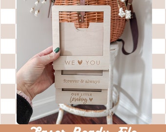 Valentines Day Picture Frame Magnet SVG File: Laser/Glowforge Ready (Digital Download)