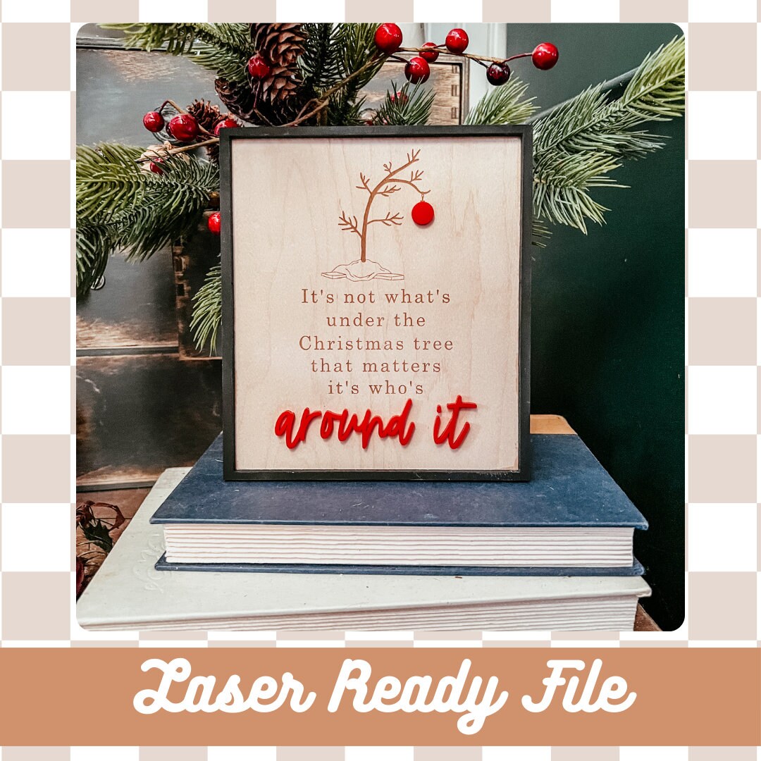 Digital Download | It's Not What's Under the Tree Charlie Brown Quote ...