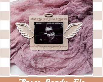 Pregnancy Loss Frame SVG File: Angel Baby Laser Cut File (Digital Download)