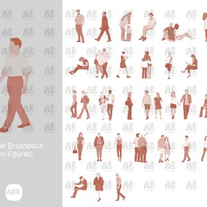 29 People Figures Brushpack for Photoshop (ABR)