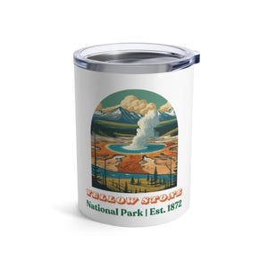Yellow Stone Tumbler, Yellow Stone National Park Tumbler, National Park Tumbler gift, National Park gift, Gift for hikers, Yellow Stone gift
