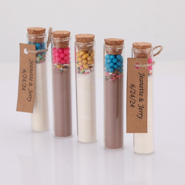 Hot Chocolate Favors for Guest, Winter Wedding Favors, Engagement Favor, Hot Cocoa, Thank You Bulk Gifts, White Chocolate in Test Tube