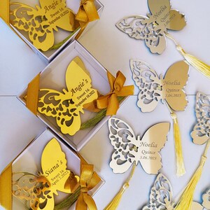 Butterfly Custom Magnets, Bridesmaid Gift, Personalized Gift, Baby Shower Favors, Butterfly Acrylic Mirror, Welcoming Favors, Wedding favors