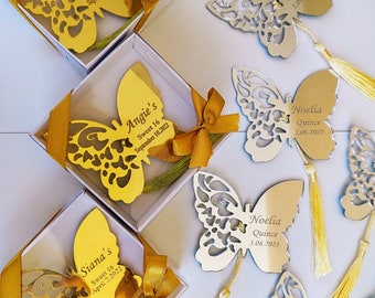 Butterfly Custom Magnets, Bridesmaid Gift, Personalized Gift, Baby Shower Favors, Butterfly Acrylic Mirror, Welcoming Favors, Wedding favors