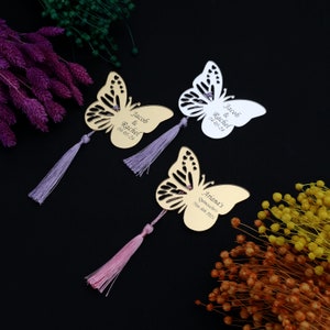 50 PCS Custom Baby Shower Butterfly Favors, Baby Welcoming Magnet, Gender Reveral Favors,Butterfly Theme Party Favor,Acrilic Mirror Magnet 2