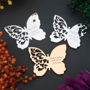 Quinceanera Butterfly Favors, Quince Magnet, Mis Anos Favor, Sweet 16 Birthday Gift, Butterfly Birthday Party Favor, Butterfly Magnet
