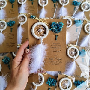 Acchiappasogni regalo commemorativo, bomboniere funebri, in memoria di, bomboniere acchiappasogni personalizzate, personalizzate in amorevole ricordo, Boho, Boho