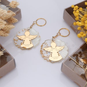 50 piezas de recuerdo de bautismo personalizado, Mi Bautizo, recuerdos de primera comunión, recuerdos de bautizo de epoxi, confirmación, ángel de bautismo, primera comunión