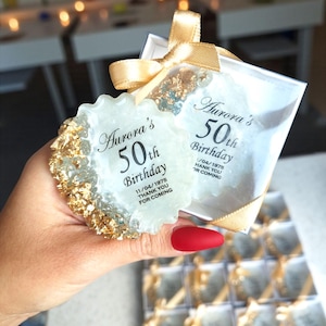 Photo Magnet | FAST SHIPPING | Shimmering Luxury Favors | Milestone Keepsake | 30th 50th Adult Birthday Party