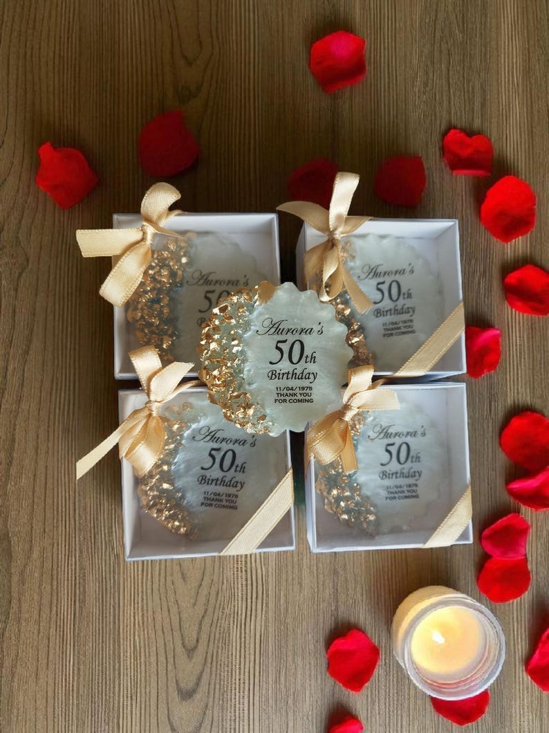 Photo Magnet | FAST SHIPPING | Shimmering Luxury Favors | Milestone Keepsake | 30th 50th Adult Birthday Party image 13