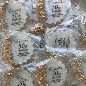 Photo Magnet | FAST SHIPPING | Shimmering Luxury Favors | Milestone Keepsake | 30th 50th Adult Birthday Party image 9