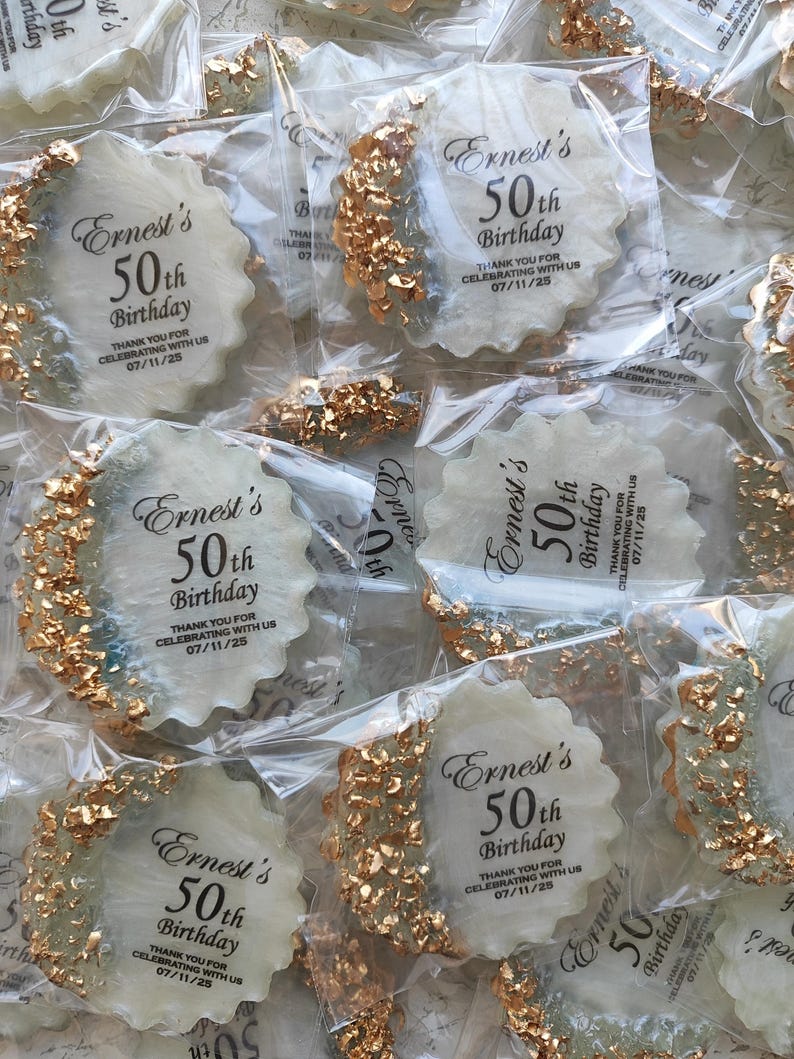 Photo Magnet | FAST SHIPPING | Shimmering Luxury Favors | Milestone Keepsake | 30th 50th Adult Birthday Party image 9