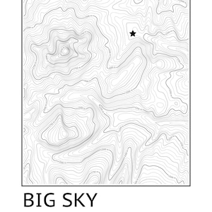 Big Sky Montana Topography Print - Il 300x300.5136636623 4g7k 