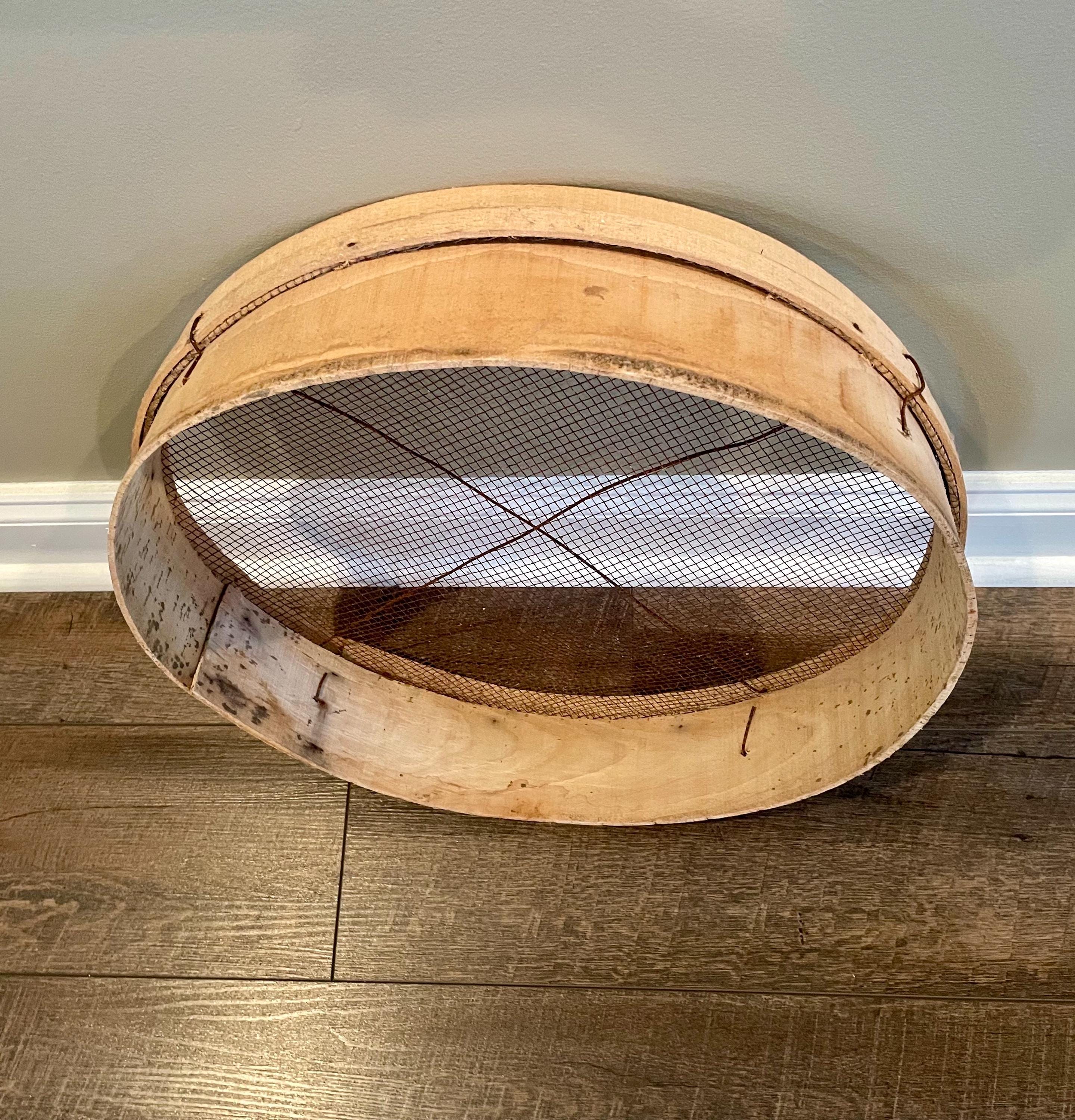 18” Bentwood Grain Sifter Primitive Rustic Farm Tool ~ Farmhouse Décor ...