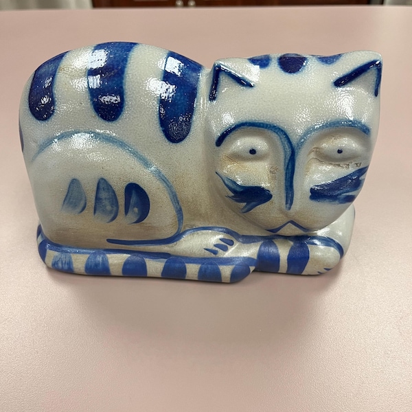 ELDRETH Salt Glazed Blue and Gray Pottery CAT.