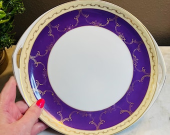 Antique EUROPEAN CAKE PLATE