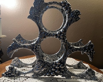Vintage Arthur Court Grapes Wine Rack