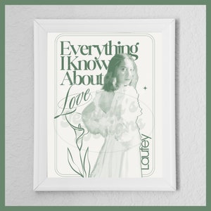 Green Laufey Poster, Everything I Know About Love Art Print for Bedroom ...