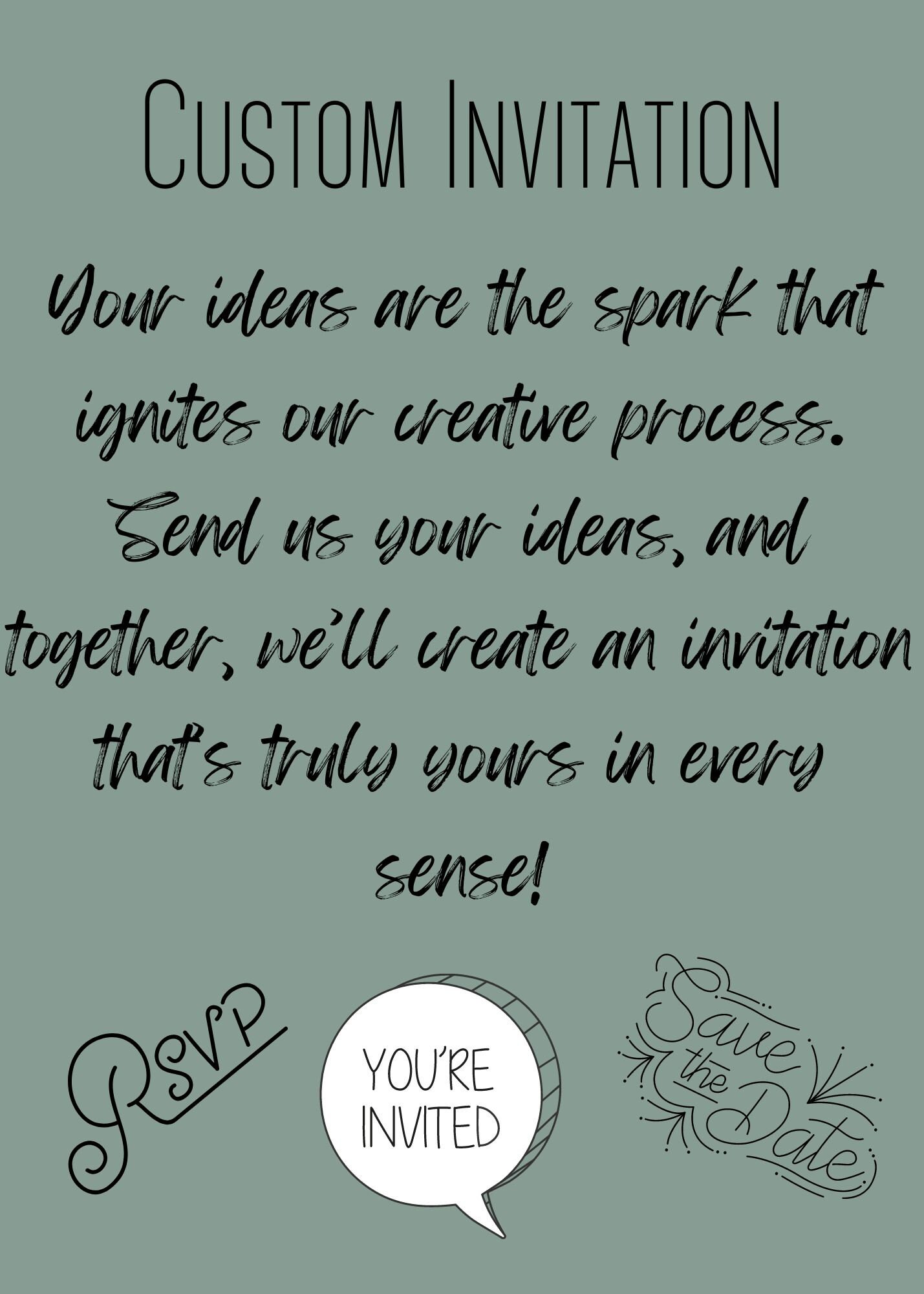 Custom Invitation Design, Custom Invitation, Mobile Evite, Digital ...