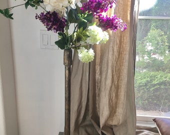 HANDCRAFTED TALL TUBE Vase for centerpiece, home decor, weddings, events