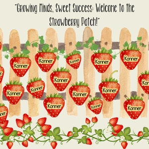 Strawberry Bulletin Board Kit: Summer Classroom Decor