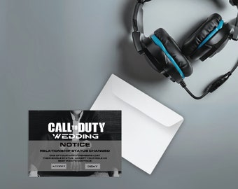 Call of Duty Best Man Proposal Card--Physical Card