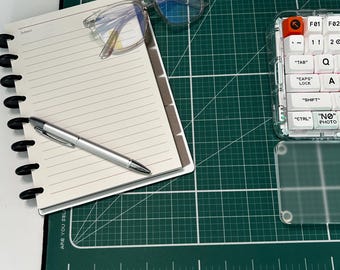 SAMPLE SALE -Utility Cutting Mat Desk Gaming Mat | Grid Design, Workstation Mousepad