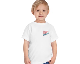 Hotter Than Hoochie Coochie toddler tee | retro pool float graphic