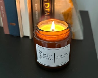 Cocoa Butter Soy Body Balm Candle: Natural Massage Oil for Spa Relaxation
