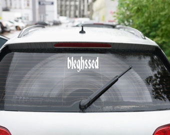 BLEGHSSED Sticker Decal for Metal Band Fans - Deutsch Font Variation
