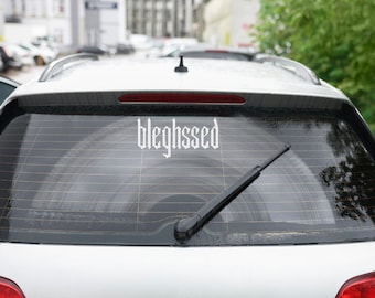 BLEGHSSED Sticker Decal for Metal Band Fans - Metal Font Variation