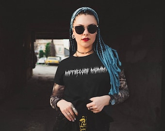 Metalcore Mommy T-shirt, Adult Unisex Heavy Metal Shirt, Goth Punk Emo tee, Couples Shirt