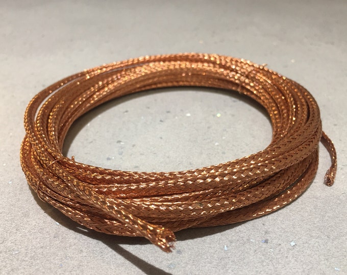 4mm Copper Rope. Braided Pure Bare Copper Wire. Ground Lead De-soldering Wick 3M Coil