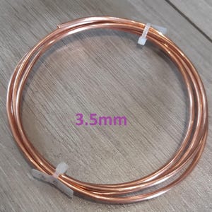 May include: A coil of copper wire, 3.5 mm in diameter.
