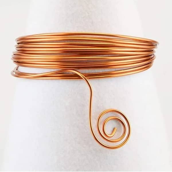 Copper wire 2mm thick 12 gauge for craft jewellery. Pure unplated Anti tarnish 3M coil