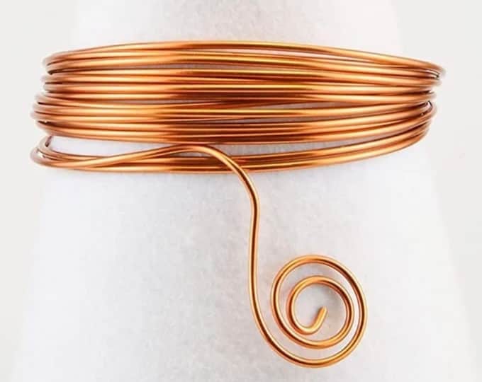 Copper wire 2.5mm thick 10 gauge for craft jewellery. Pure unplated Anti tarnish 2M coil